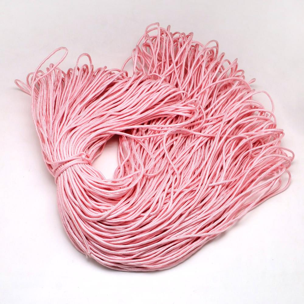 Paracord dünn 2 mm, rosa, 10 m