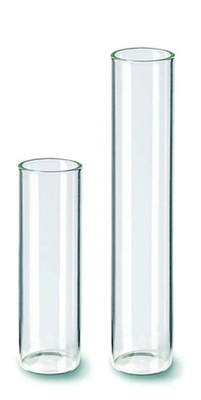 Reagenzglas mit flachen Boden und Korken, per Stück