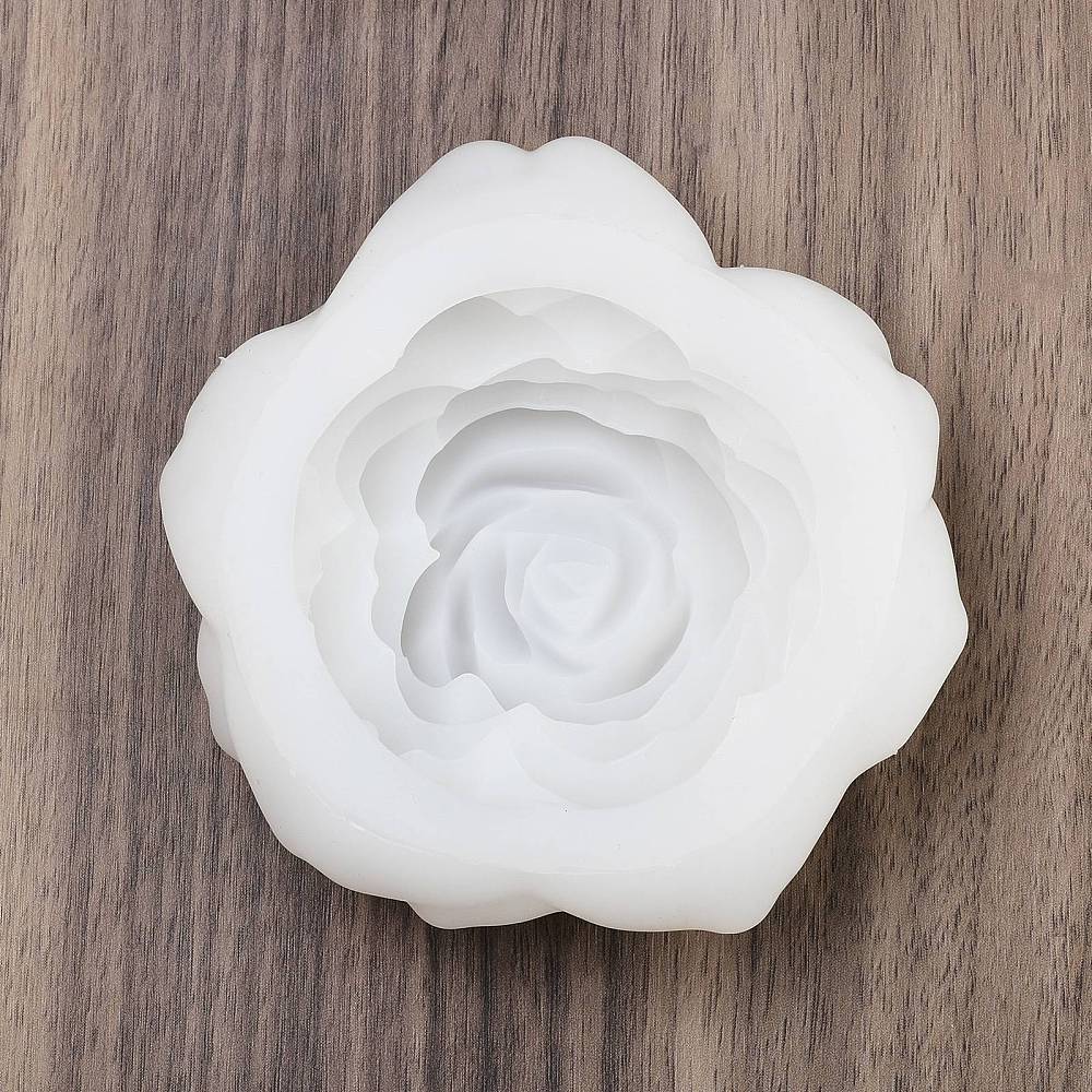 Gießform aus Silikon Rosenblüte 95x100x36mm Gießform aus Silikon Rosenblüte 95x100x36mm