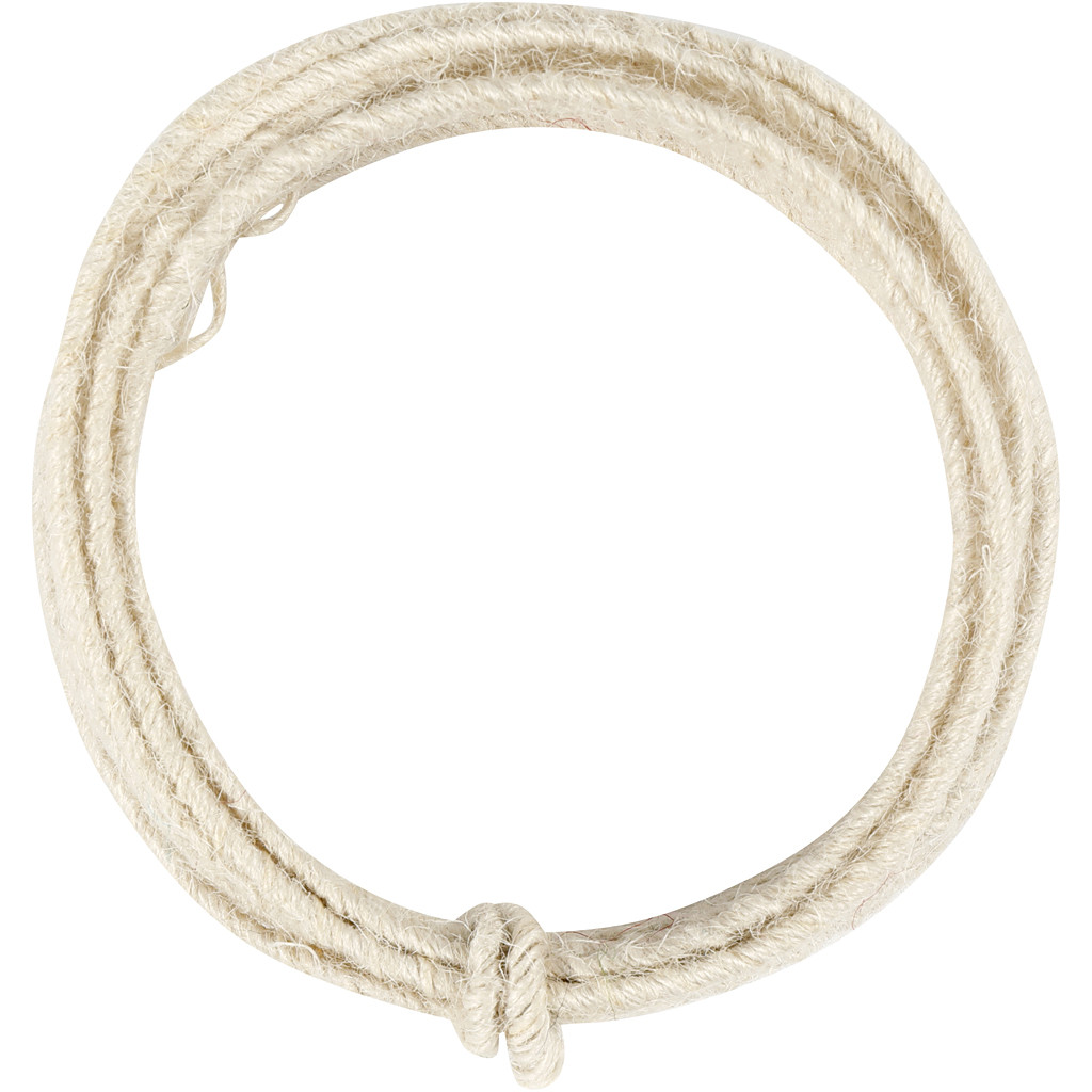 Jute-Draht, 2-4mm,   3m/Pkg.