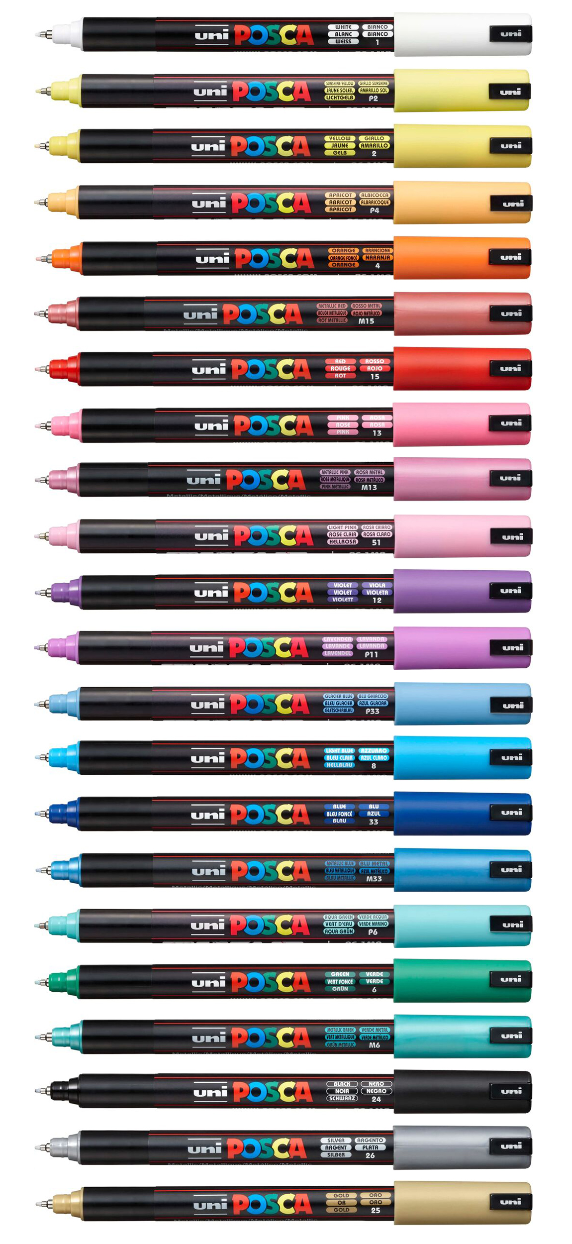 Uni Posca Marker PC-1MR METALLIC BLAU Extra feine Spitze 0,7mm Uni Posca Marker PC-1MR METALLIC BLAU Extra feine Spitze 0,7mm