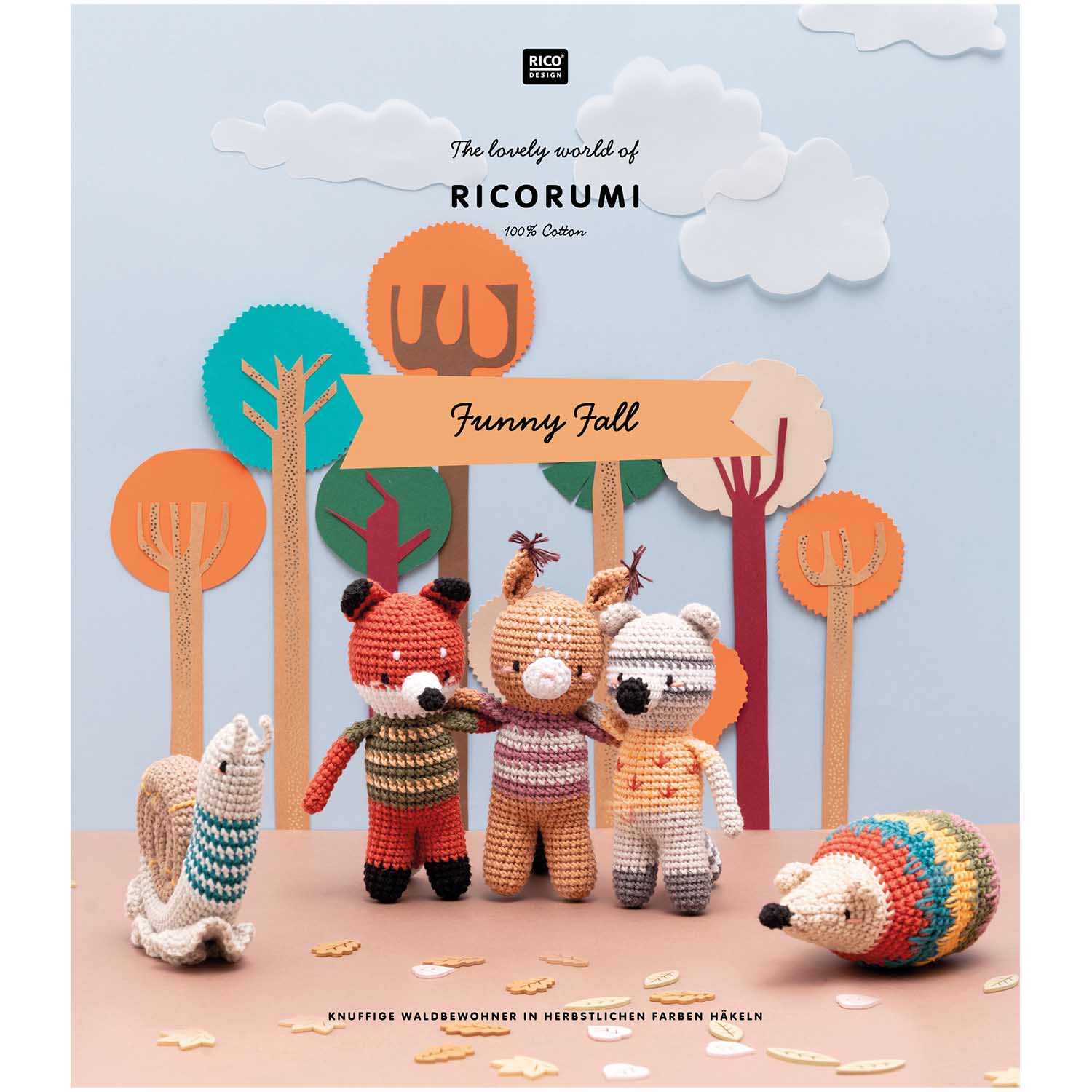 Ricorumi Buch Funny Fall, Amigurumi Figuren 