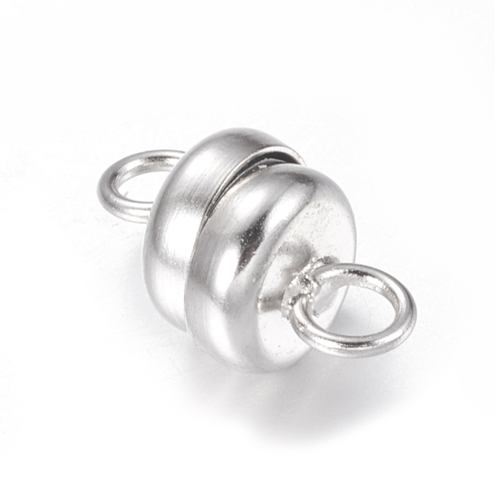Magnetverschluss aus Messing mit Öse bleifrei & nickelfrei platinfarben 11x6mm 1 Stück Magnetverschluss aus Messing mit Öse bleifrei & nickelfrei platinfarben 11x6mm 1 Stück