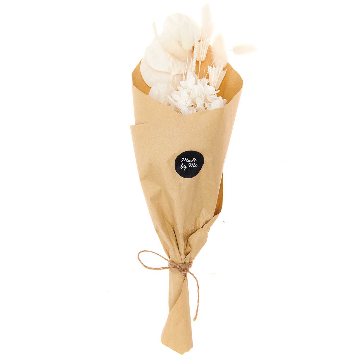 Trockenblumen Set natur weiß 30-35cm