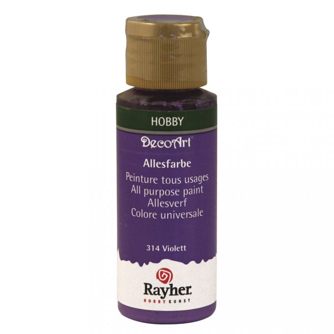 Rayher Allesfarbe, 59ml  DecoArt Bastelfarbe Acrylfarbe Hobbyfarbe