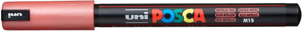 Uni Posca Marker PC-1MR METALLIC ROT Extra feine Spitze 0,7mm Uni Posca Marker PC-1MR METALLIC ROT Extra feine Spitze 0,7mm