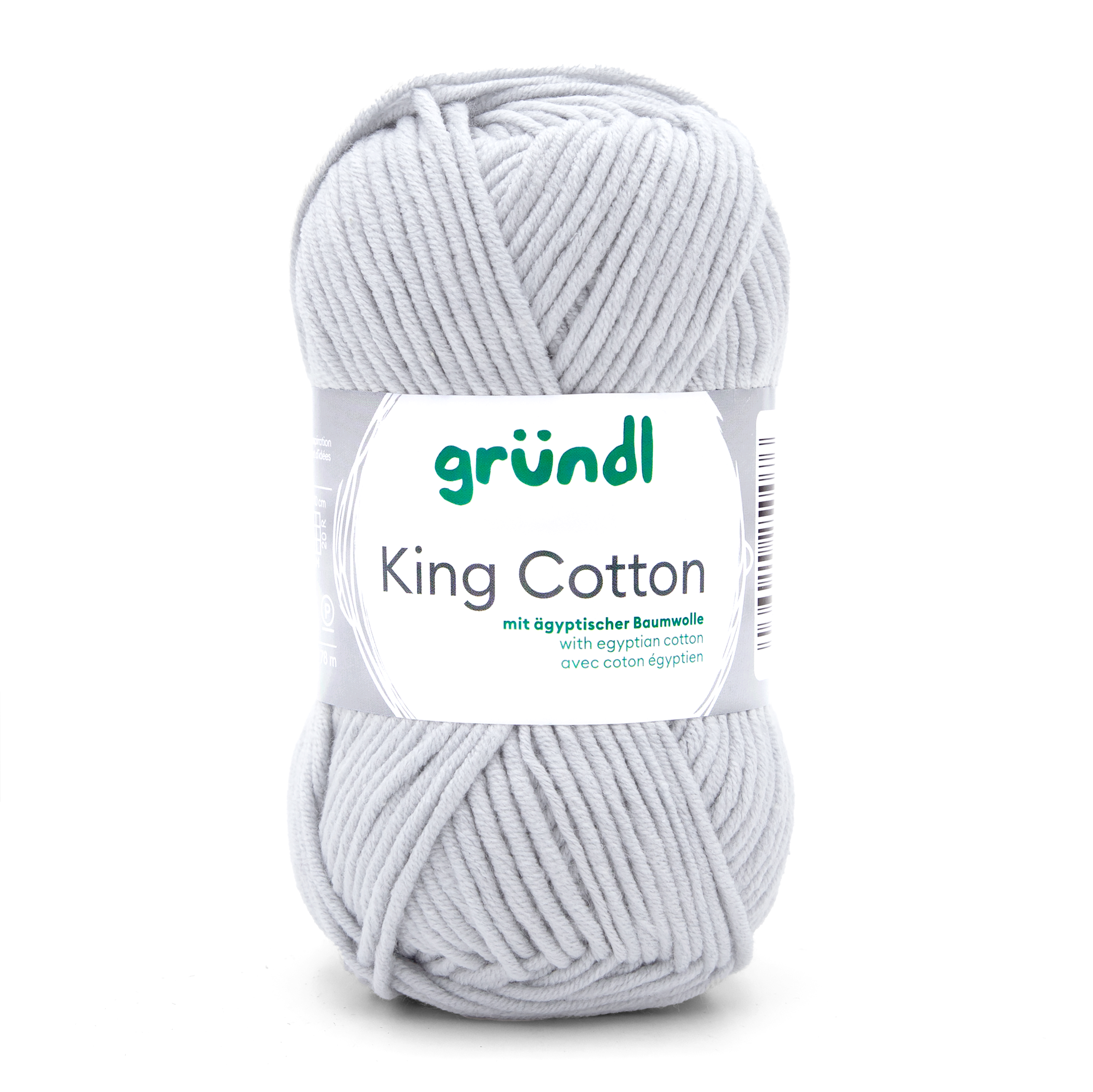 King Cotton HELLGRAU 55 % Polyacryl 45 % Baumwolle (egypt) 50g/78m King Cotton HELLGRAU 55 % Polyacryl 45 % Baumwolle (egypt) 50g/78m