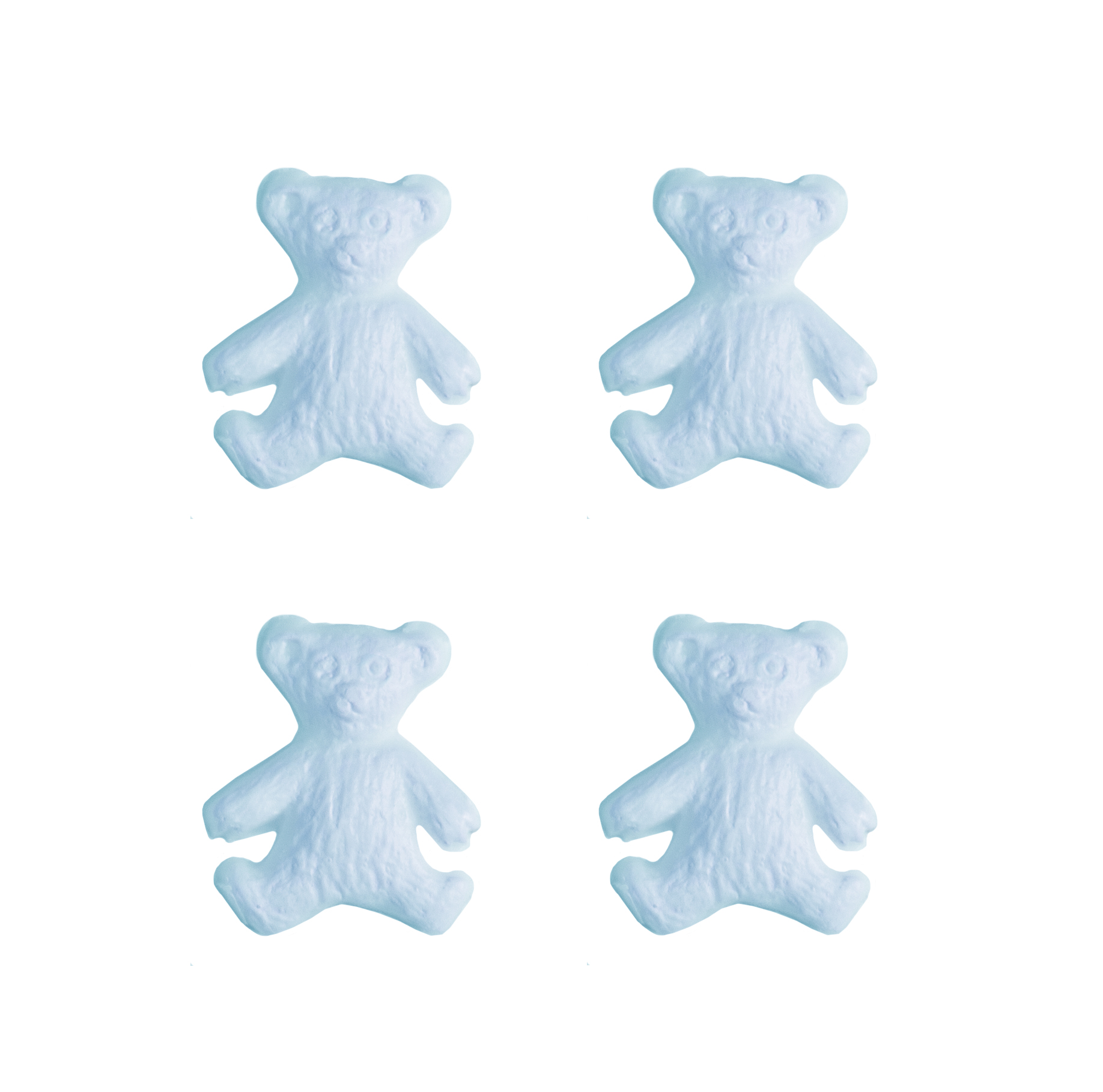 Wachsdekor Teddybären rosa/blau 20x16mm 4 Stück Wachsdekor Teddybären rosa/blau 20x16mm 4 Stück