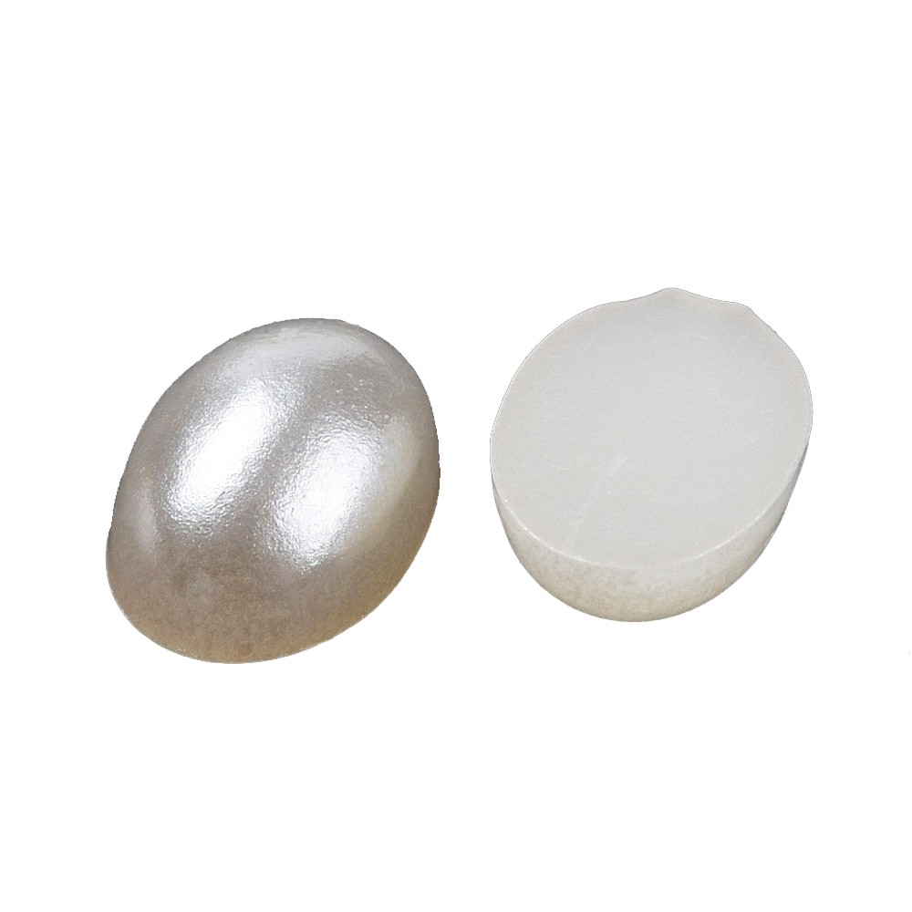 Cabochons oval 6x4x2mm perl creme 200Stk. 