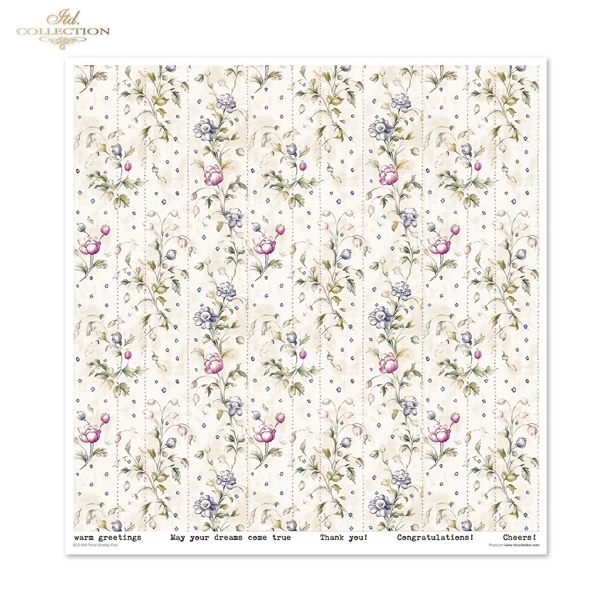 Floral Shabby Chic Scrapbooking Papier-Set 200 g/m2 310x320 mm 11 Bögen Floral Shabby Chic Scrapbooking Papier-Set 200 g/m2 310x320 mm 11 Bögen