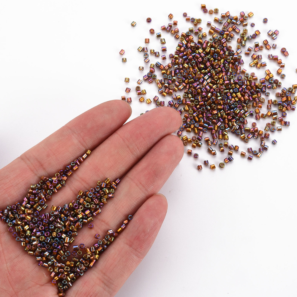 Stiftperlen 2,5-3x2mm, Kleine Glass Bugle Beads, 17g/Dose