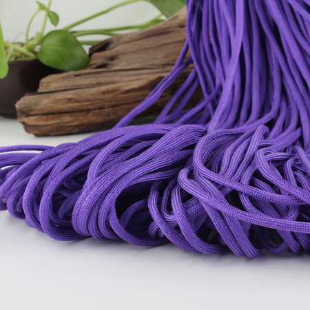 Paracord Kordel UNI VIOLETT einfärbig 4mm 6,4m/ Bund 