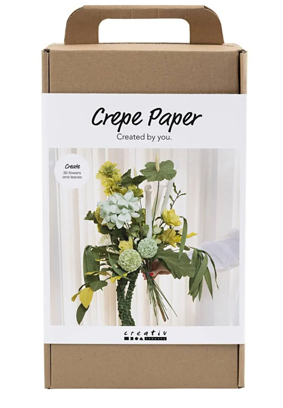 Maxi Kreativ Set Krepppapier Blumenstrauß grün 