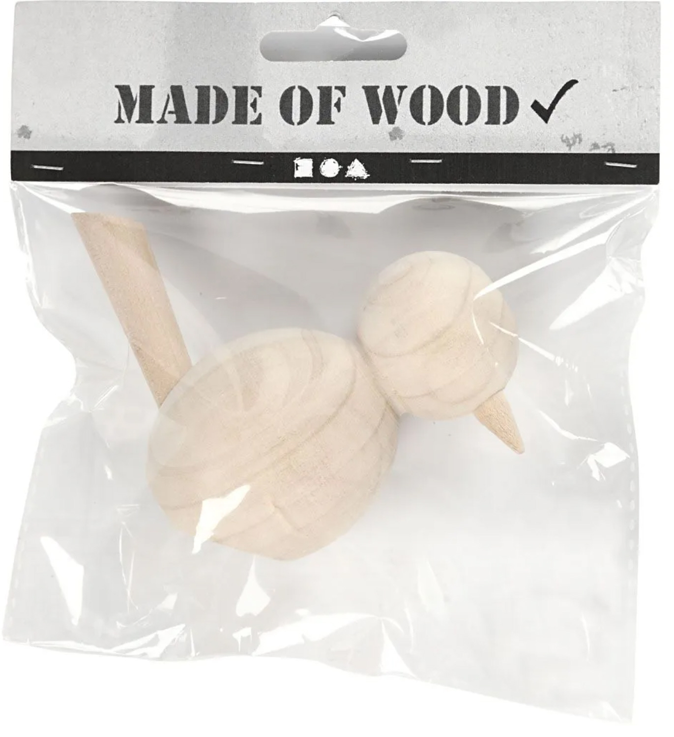 Vogel aus Holz natur 7,6cm 1 Stück Vogel aus Holz natur 7,6cm 1 Stück