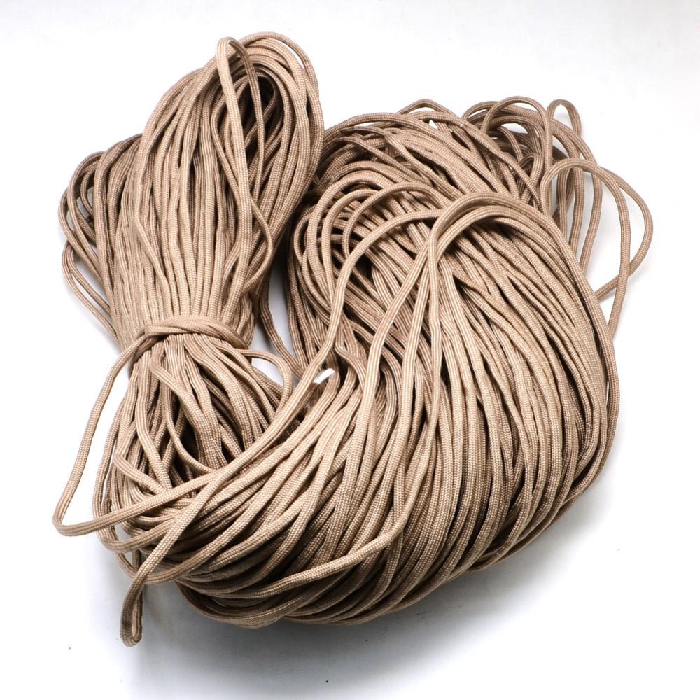 Paracord Kordel UNI SAND einfärbig 4mm 6,4m/ Bund 
