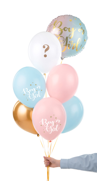 Gender Reveal Party Luftballone 6 Stück Ø30cm
