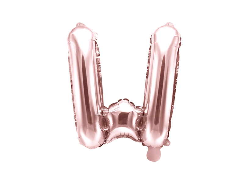 Foil Balloons Folienballone Alphabet ABC Buchstaben Zahlen roségold 14" 35cm