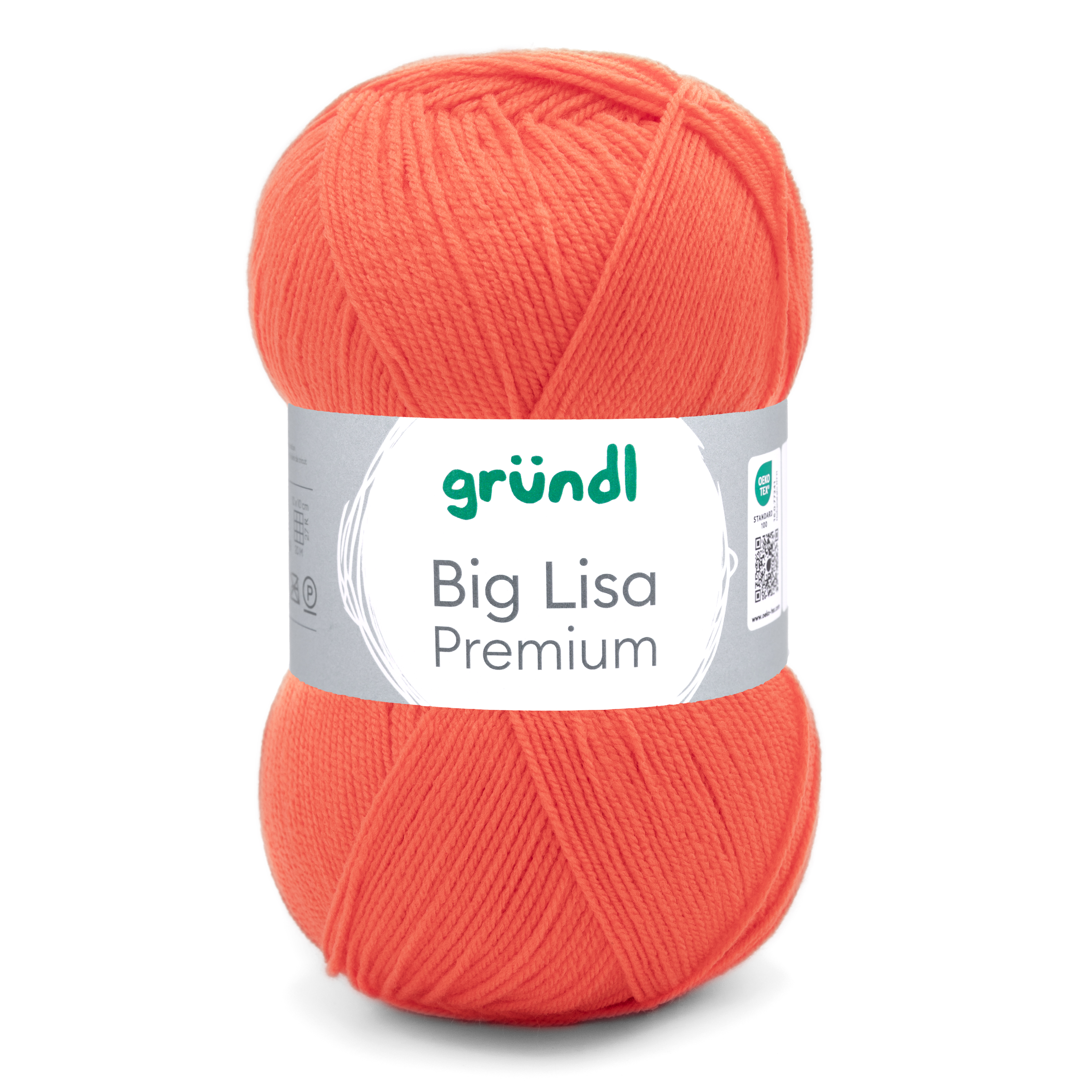 Gründl Big Lisa Premium Wolle ORANGE 100% Polyacryl 250g  665m