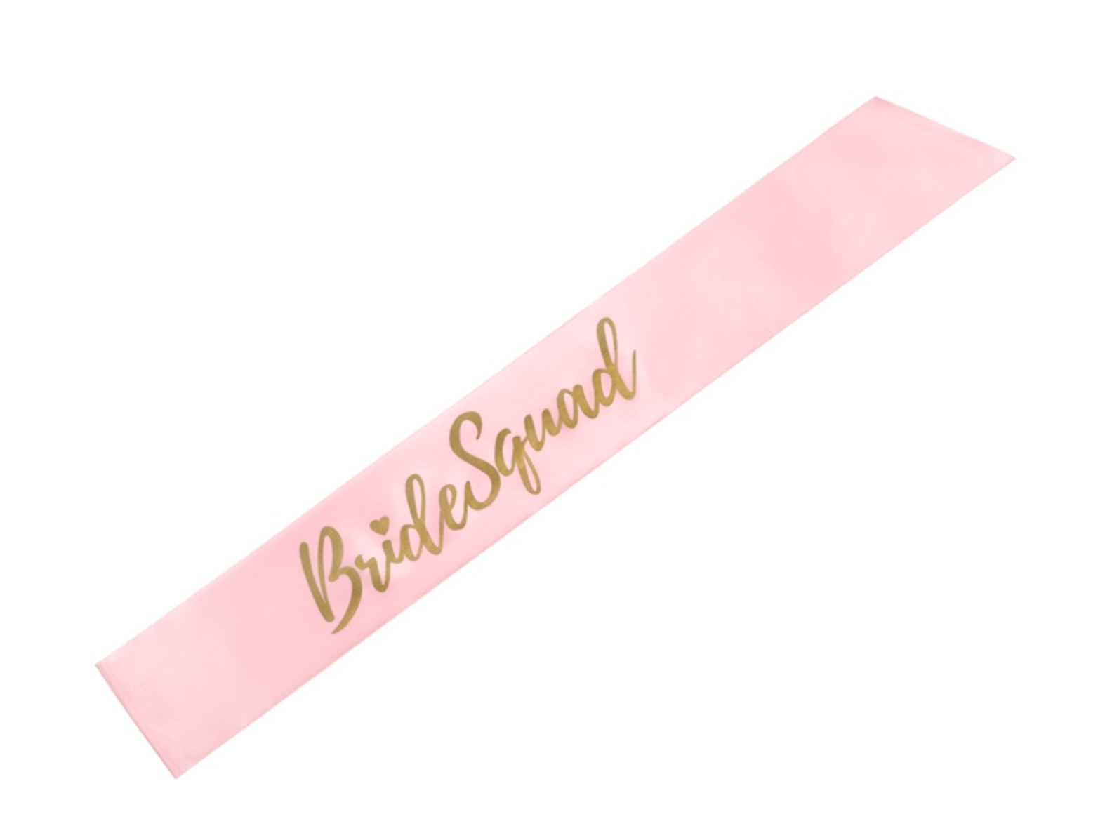 Satinschärpe "Bride Squad" Sash light pink Polterabend 10x75cm