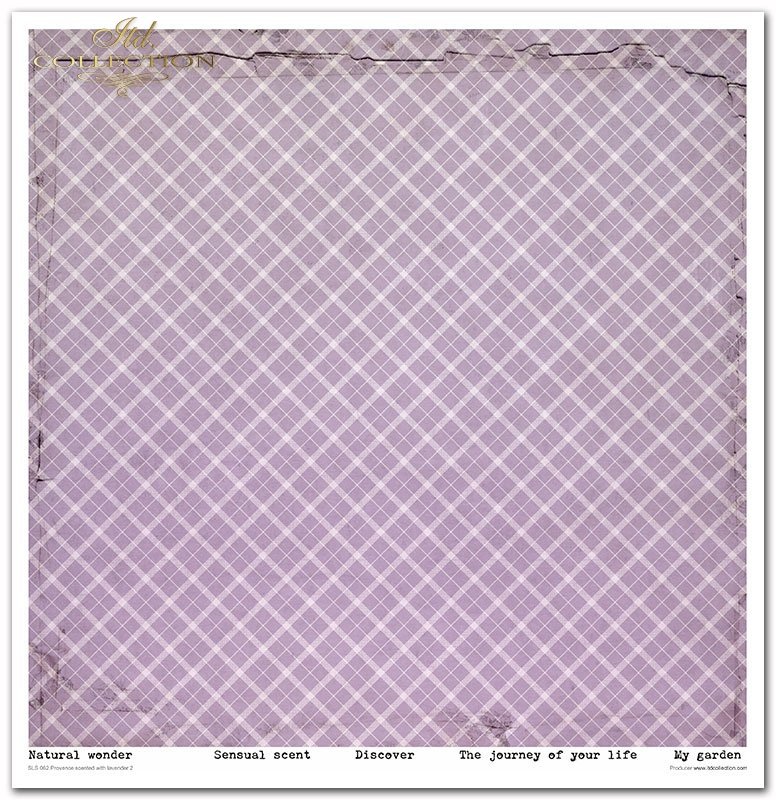 Scrapbooking-Papier Set Provence Lavender lila  31x32cm 200 g/m2 11 Blatt 