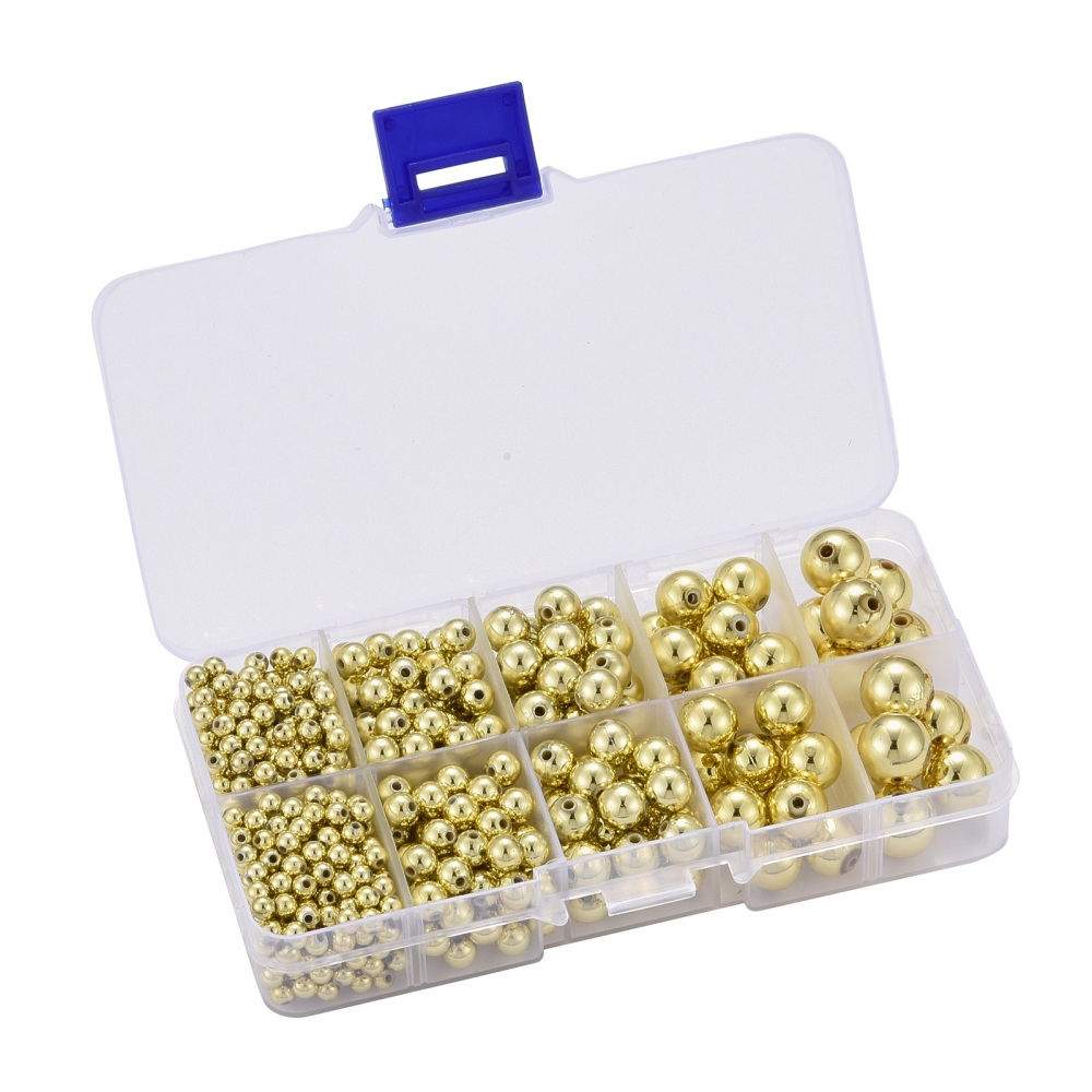 Acrylperlen gold 4-12 mm sortiert Acrylperlen gold 4-12 mm sortiert
