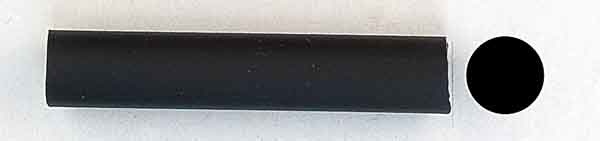 Kautschukschnur rund 10 mm, schwarz, per Laufmeter