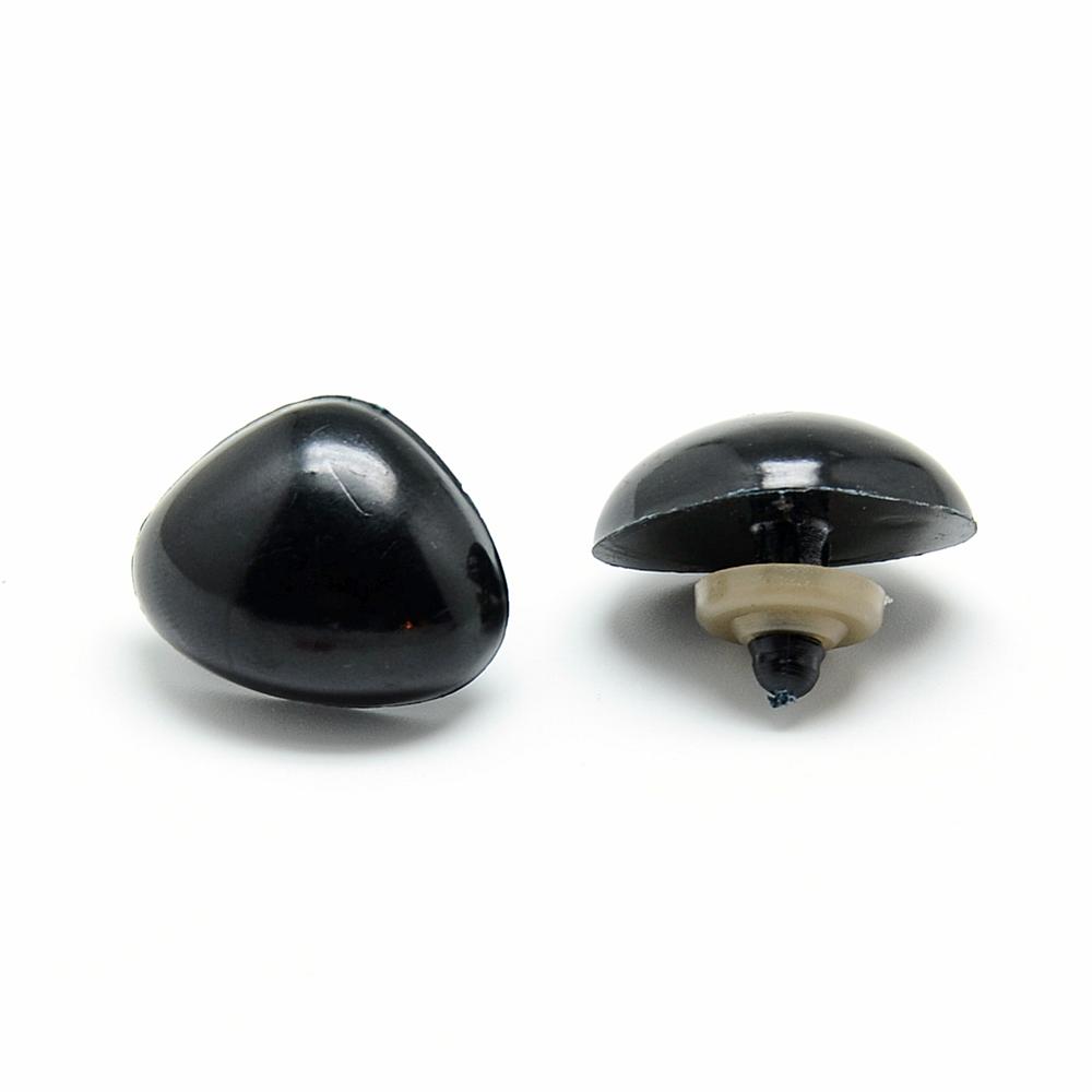 Sicherheitsnasen Safety Nose Kunststoff schwarz 30mm ,3 Stück 