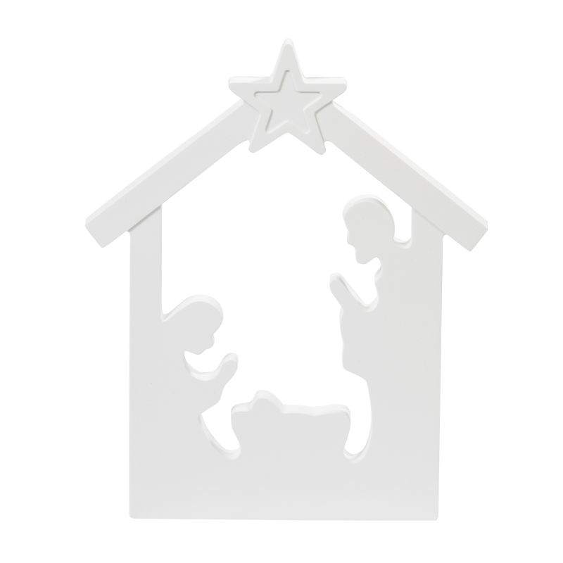 Silikon-Gießform Weihnachts-Krippe heilige Familie 15,5x12x1cm Silikon-Gießform Weihnachts-Krippe heilige Familie 15,5x12x1cm
