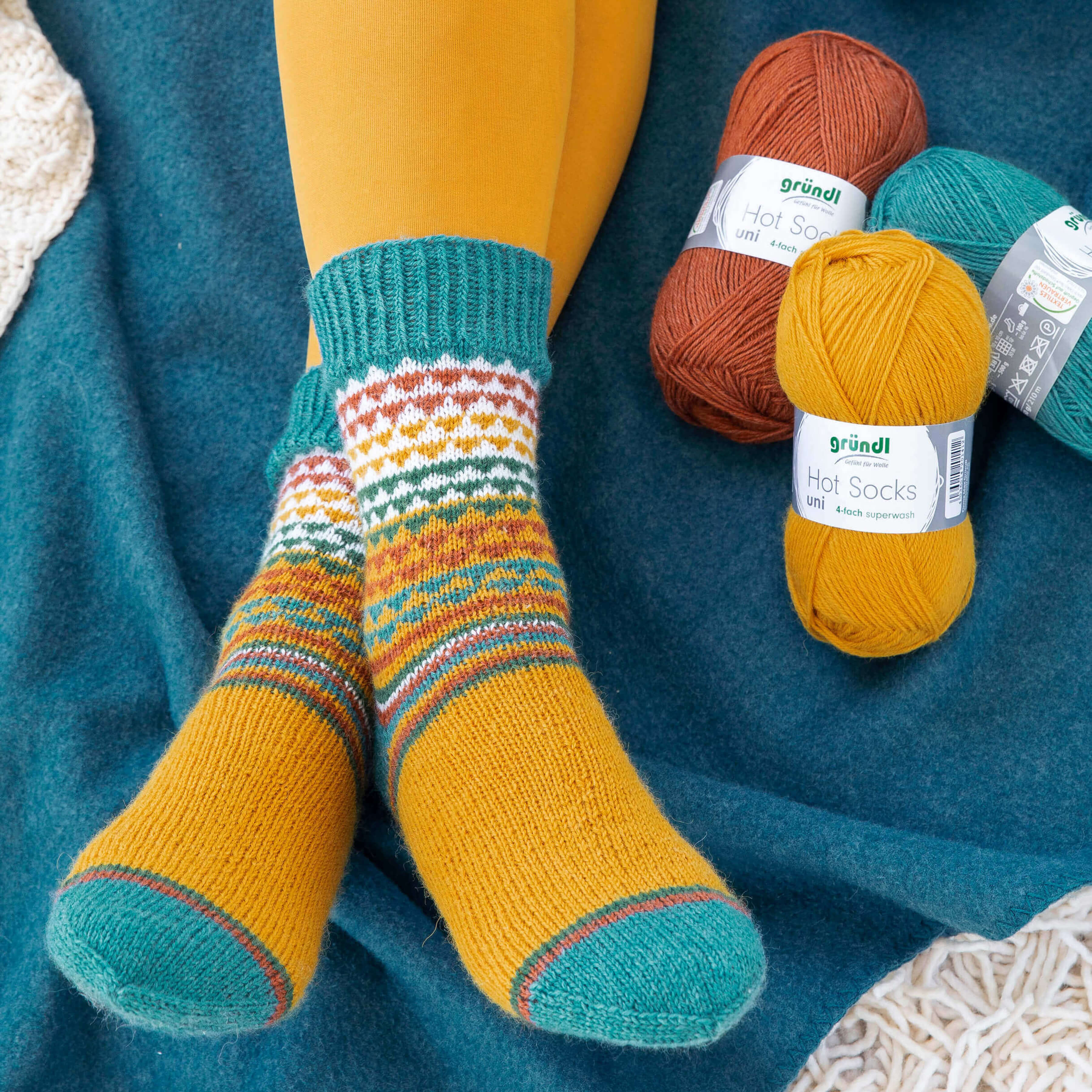 Hot Socks uni 50 Sockenwolle 4-fach superwash 50g/210m