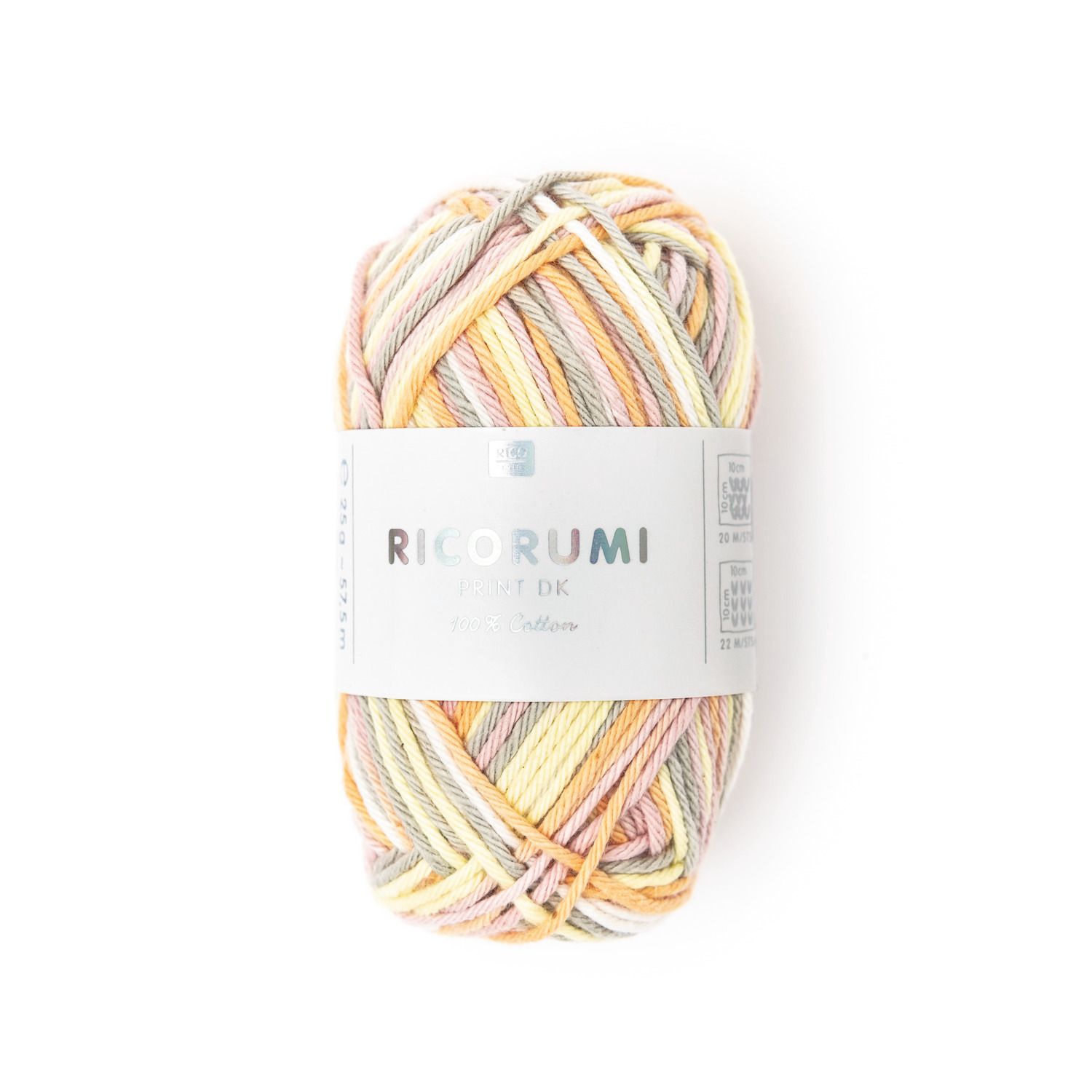 Creative Ricorumi Print ROSA-GELB MIX dk 100% Baumwolle 25g 60m Creative Ricorumi Print ROSA-GELB MIX dk 100% Baumwolle 25g 60m