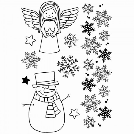  Silikonstempelset Stempel Clear, Winterzeit , A7 74x105mm , 5- teilig, transparent