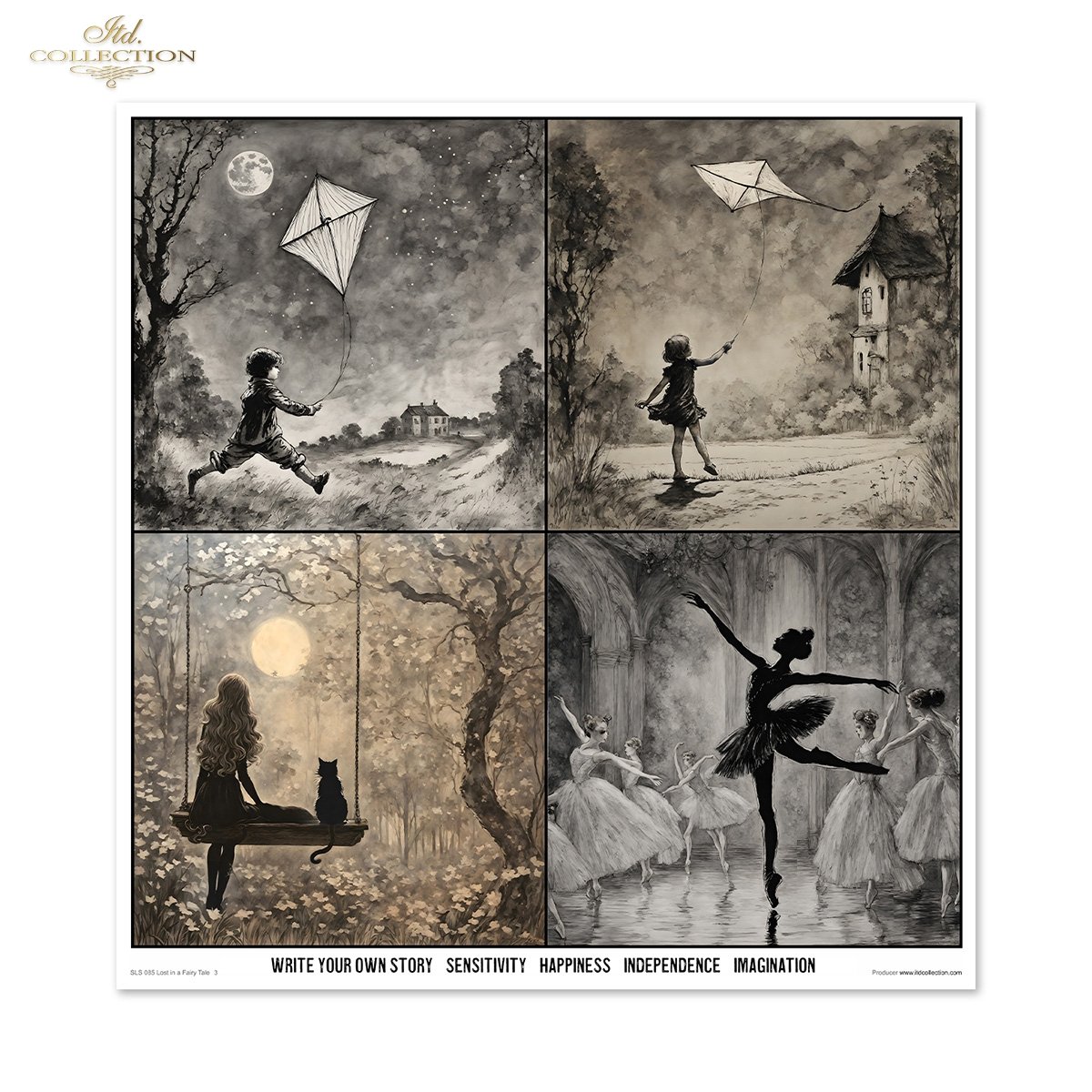 Lost in a Fairy Tale Scrapbooking Papier-Set  200 g/m2 310x320 mm 11 Bögen