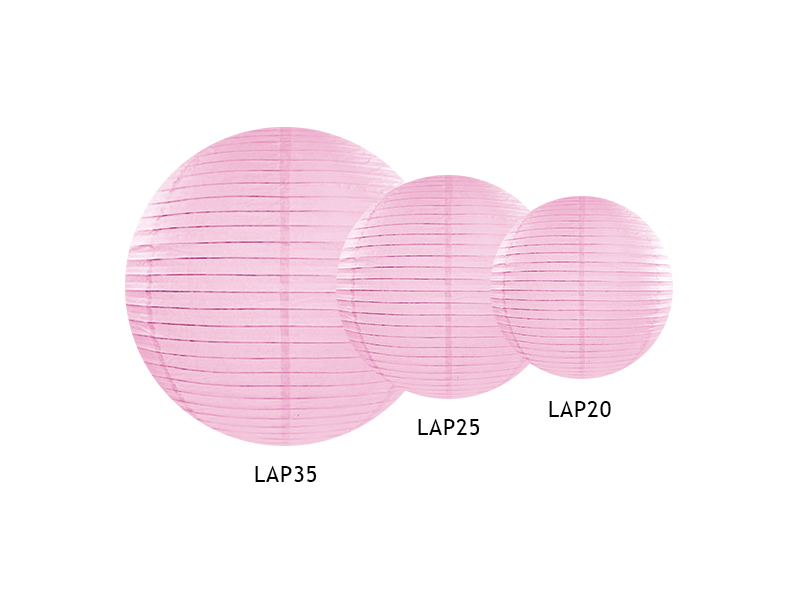 Papier-Laterne light pink Paper Lantern Lampion