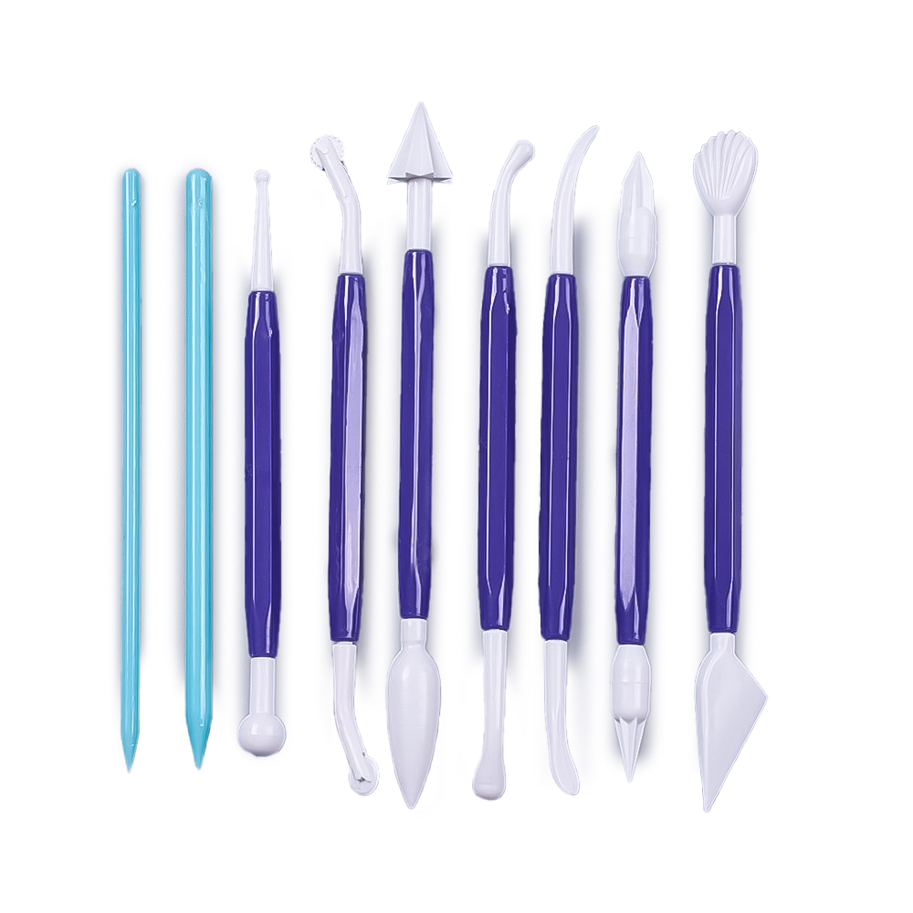 Modellierwerkzeug Set 10-teilig Kunststoff