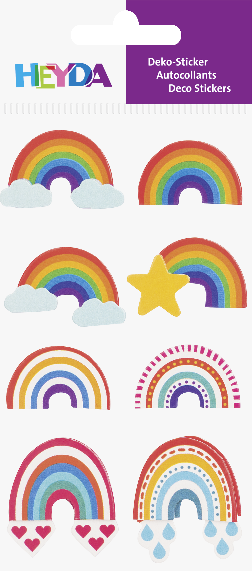 Sticker Regenbogen Mix-Set 1 Bogen