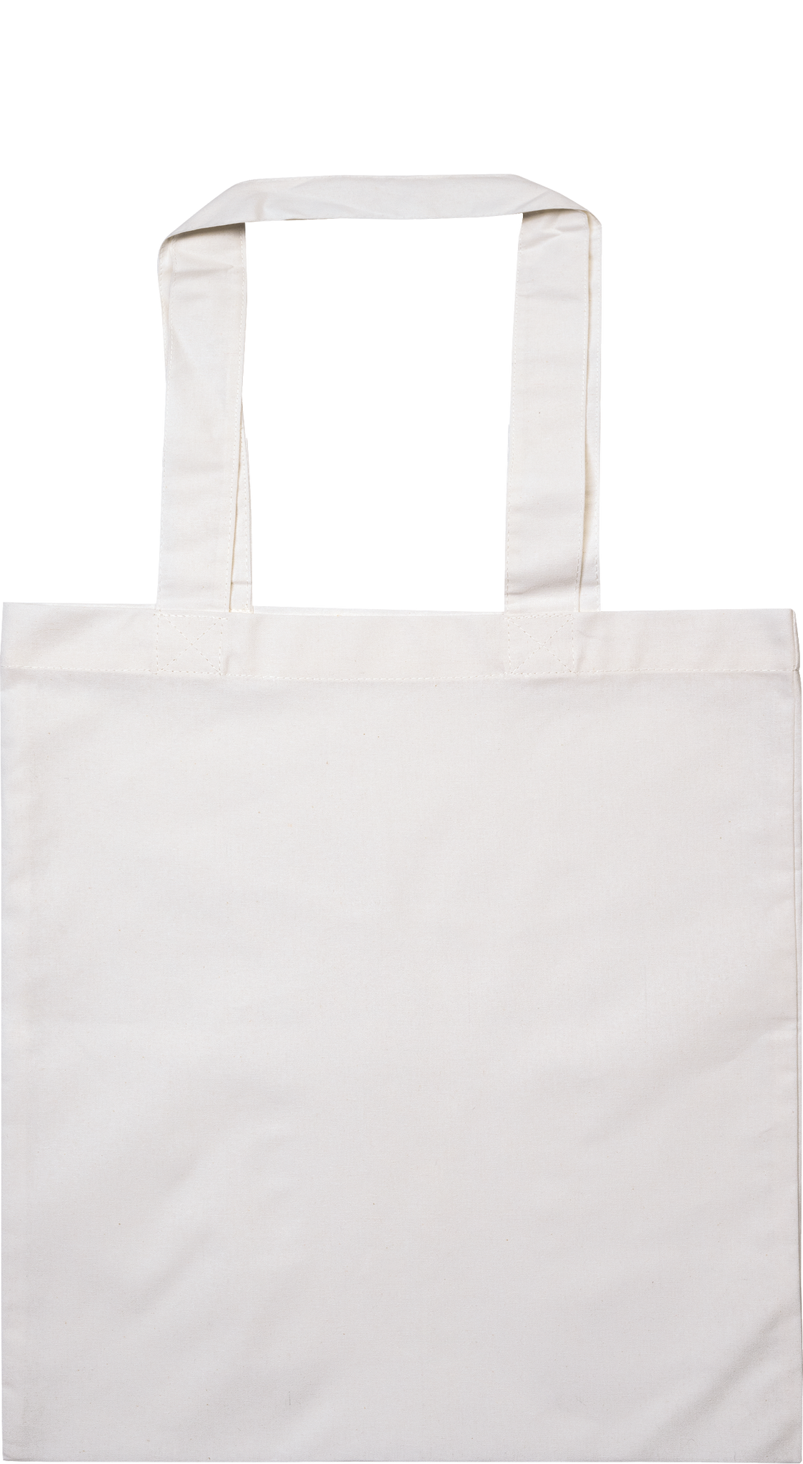 Tragetasche Baumwolle kurze Henkel 28 x 24 cm 105 g/m² weiß 1 Stück 