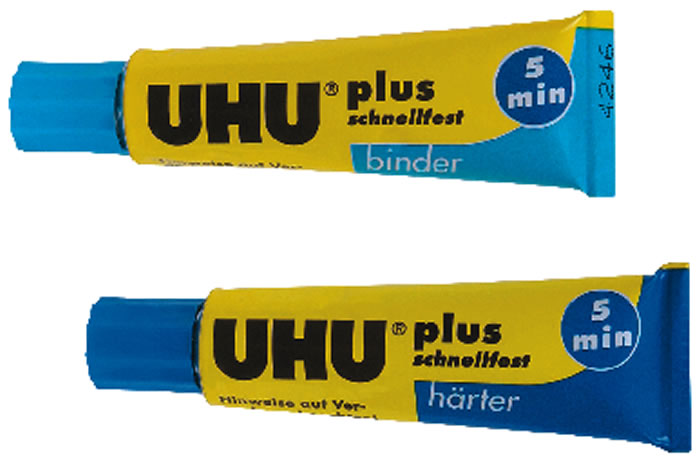 Uhu Plus Schnellfest 2-Komponenten-Epoxidkleber 35g 2x15ml
