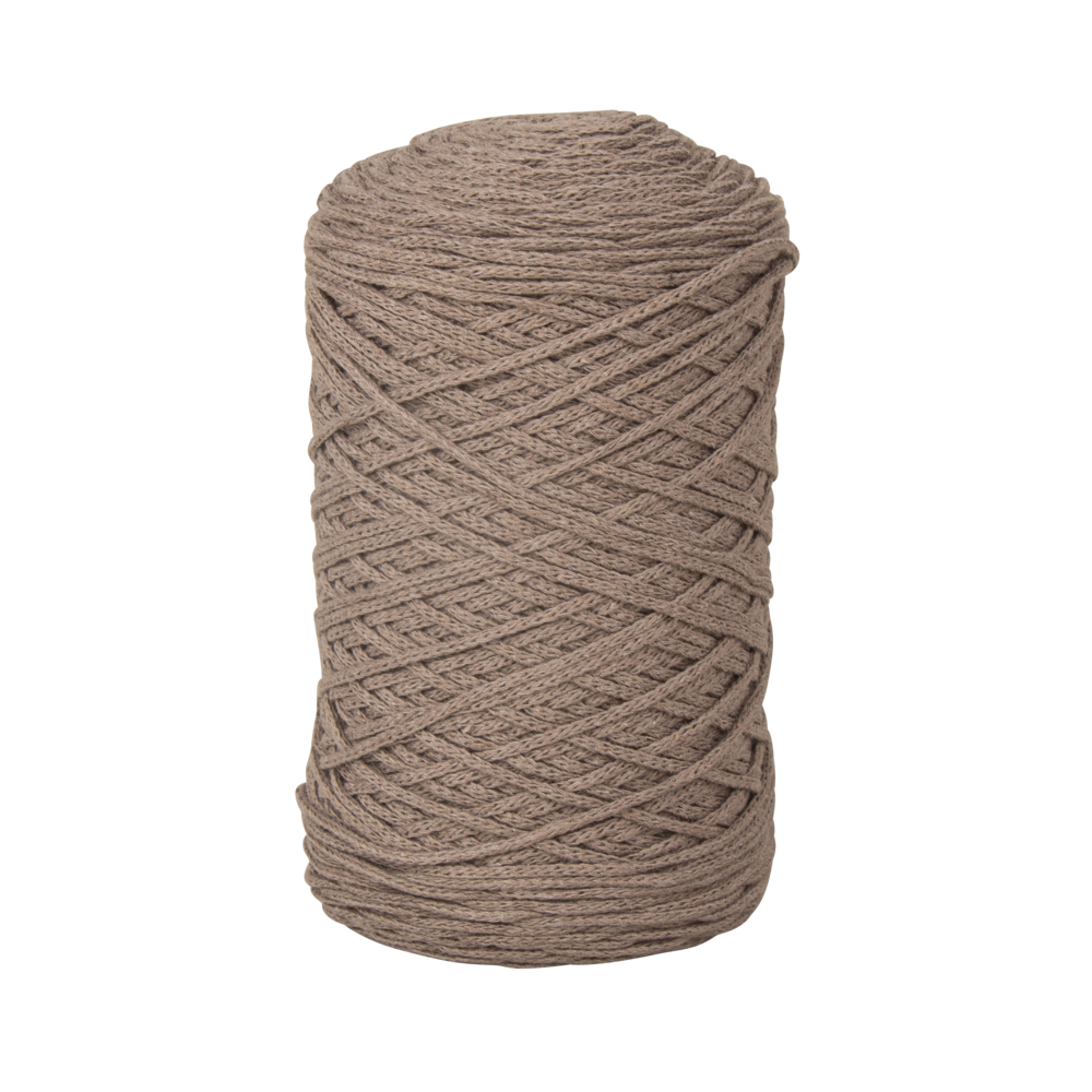 Braidy Garn taupe, geflochten   Macramégarn Knüpfgarn 250 g