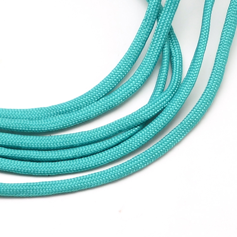 Paracord Kordel UNI GRÜNTÜRKIS einfärbig 4mm 100m/ Bund  