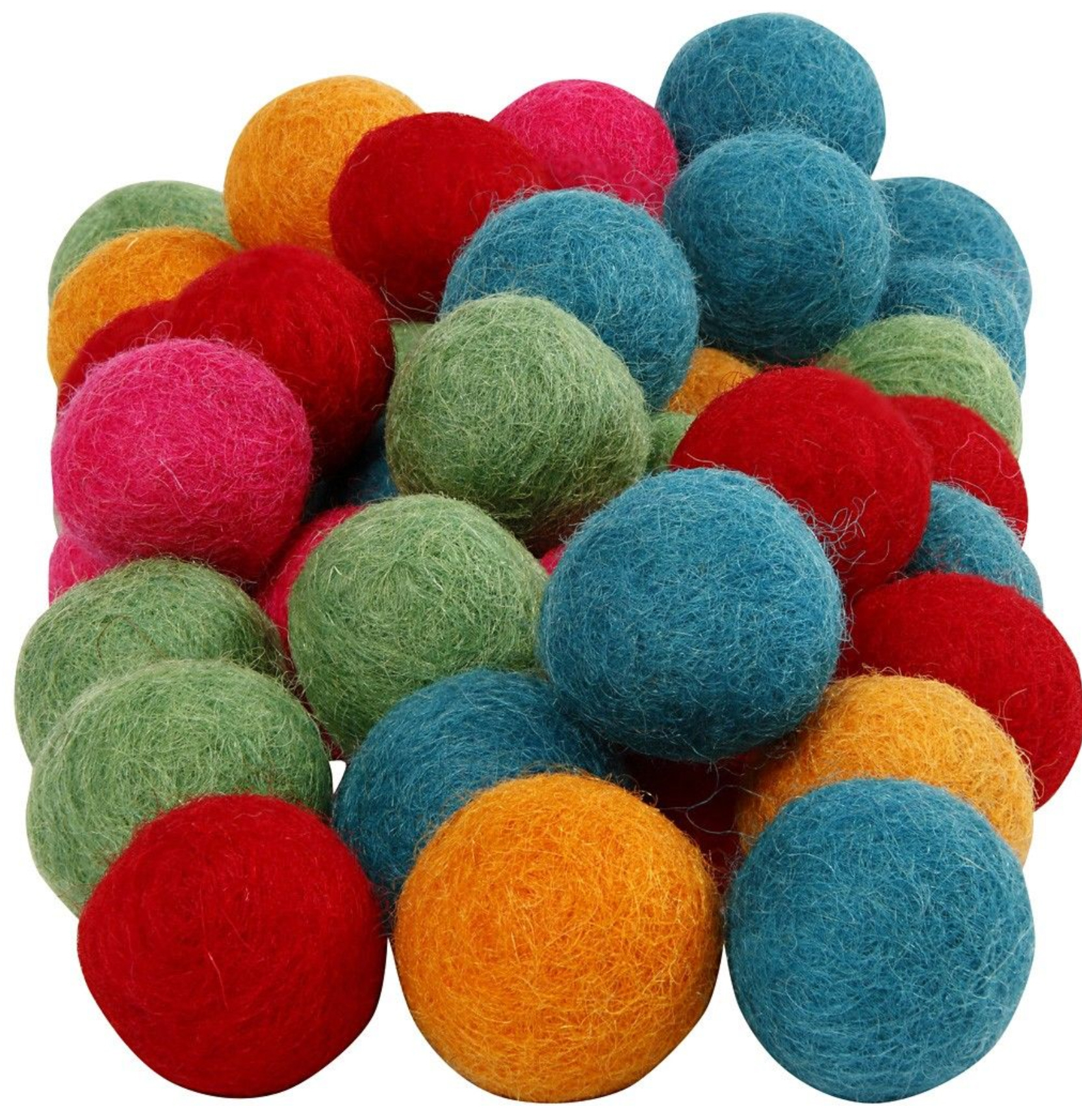 Filzkugeln Wollkugeln 20mm 64 Stück kräftig bunt gemischt Filzkugeln Wollkugeln 20mm 64 Stück kräftig bunt gemischt