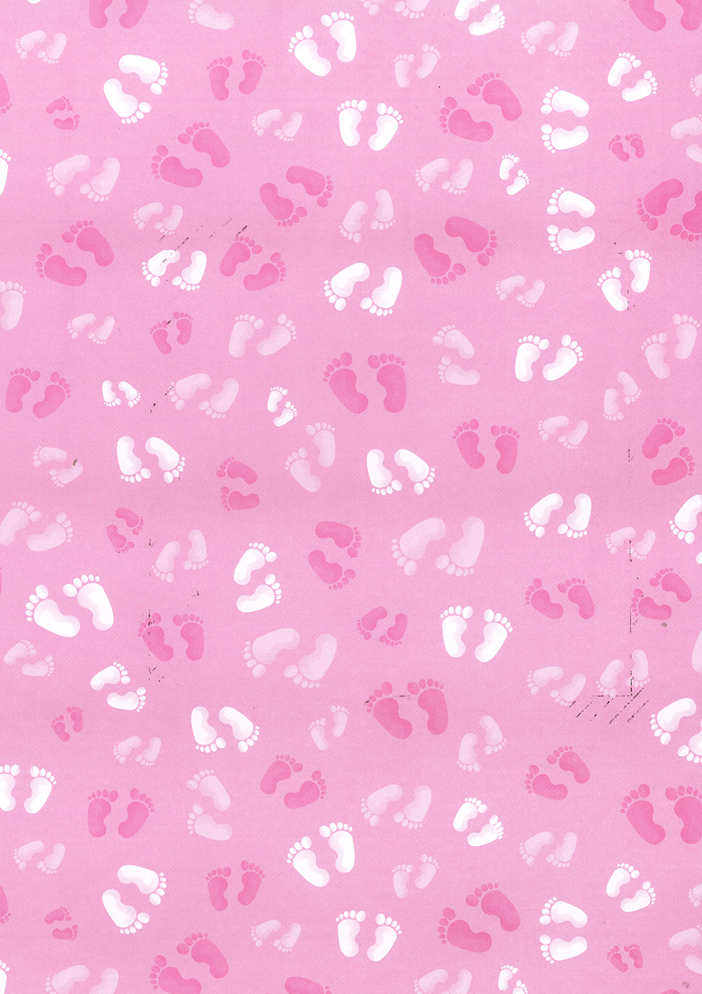 Motivkarton selbstklebend, Baby Fuss rosa