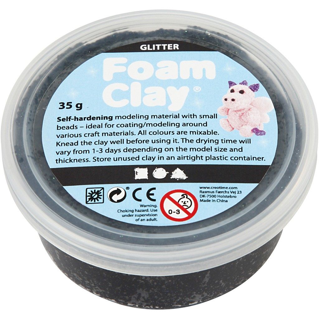 Foam Clay, 35 g lufttrocknende Modelliermasse mit kleinen Kügelchen