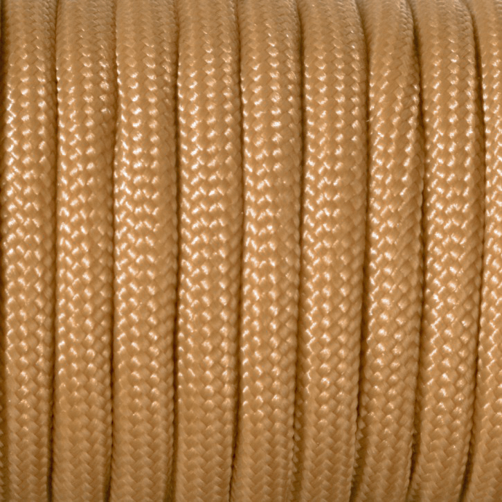 Paracord Kordel UNI HELLBRAUN einfärbig 4mm 6,4m/ Bund Paracord Kordel UNI HELLBRAUN einfärbig 4mm 6,4m/ Bund