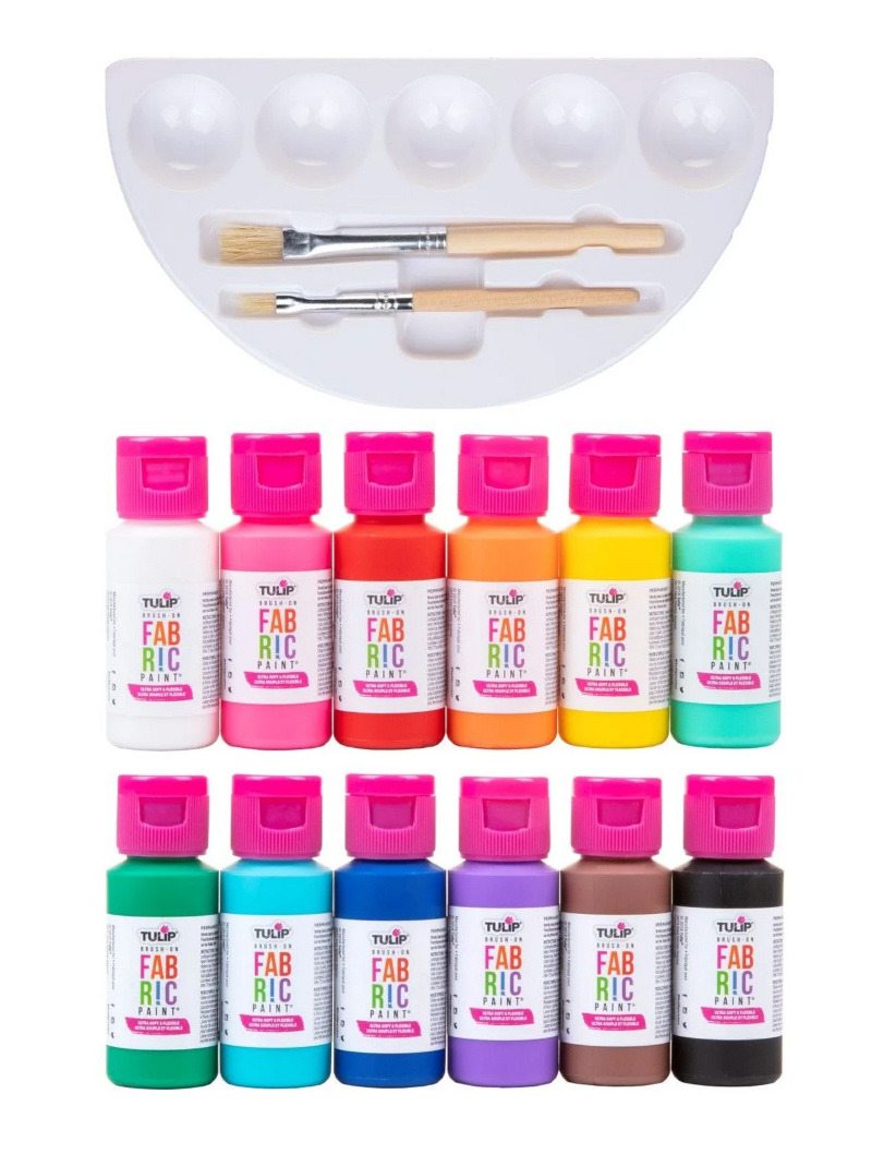Tulip Textilfarbe Set Rainbow 29,5ml 12 Farben für alle Textilien Tulip Textilfarbe Set Rainbow 29,5ml 12 Farben für alle Textilien