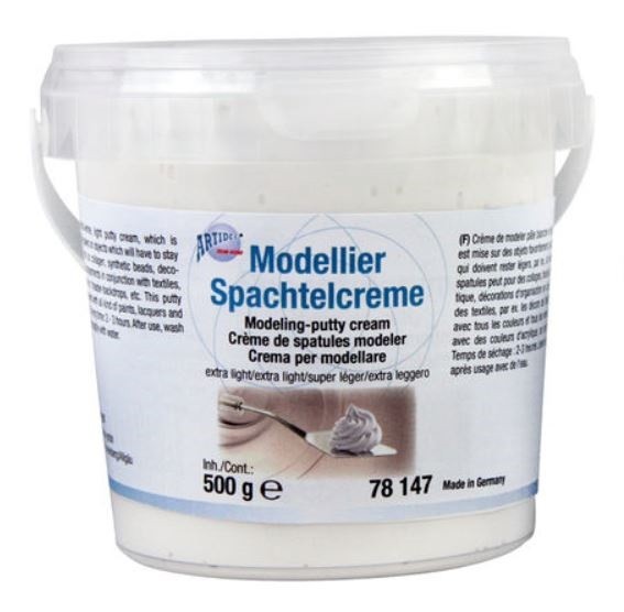 Modellier Spachtelcreme weiß 500g Modeling-Putty Cream extra leicht