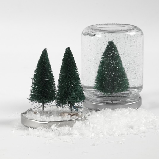 Mini Weihnachtsbäumchen, 4+6 cm, 5 Stück/Set, Miniaturbäumchen