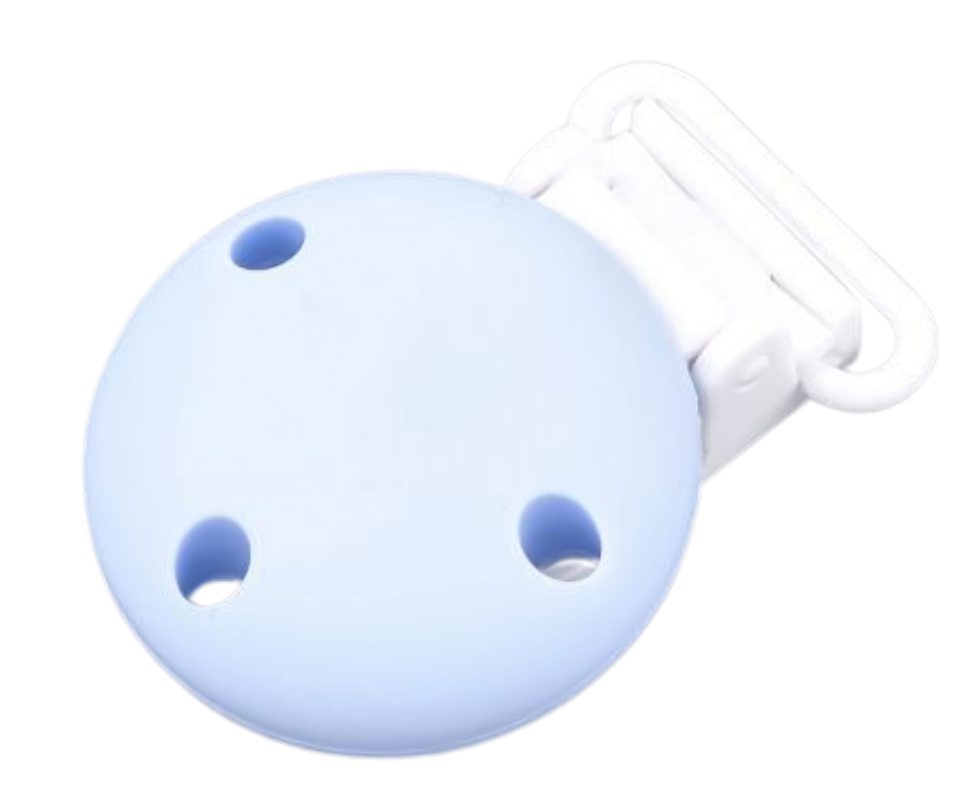 Silikon Schnuller Clip HELLBLAU 49x34x30mm Silikon Schnuller Clip HELLBLAU 49x34x30mm