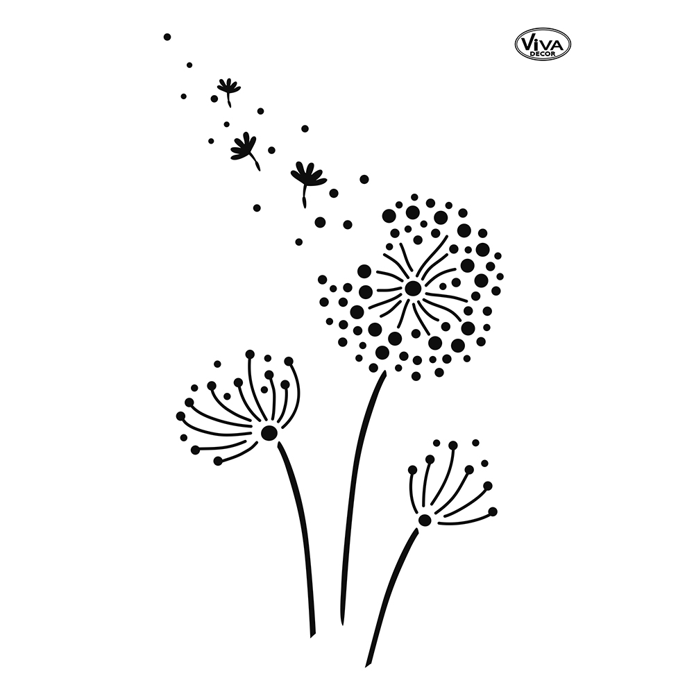 Universal-Schablone Pusteblume A4 Universal-Schablone Pusteblume A4