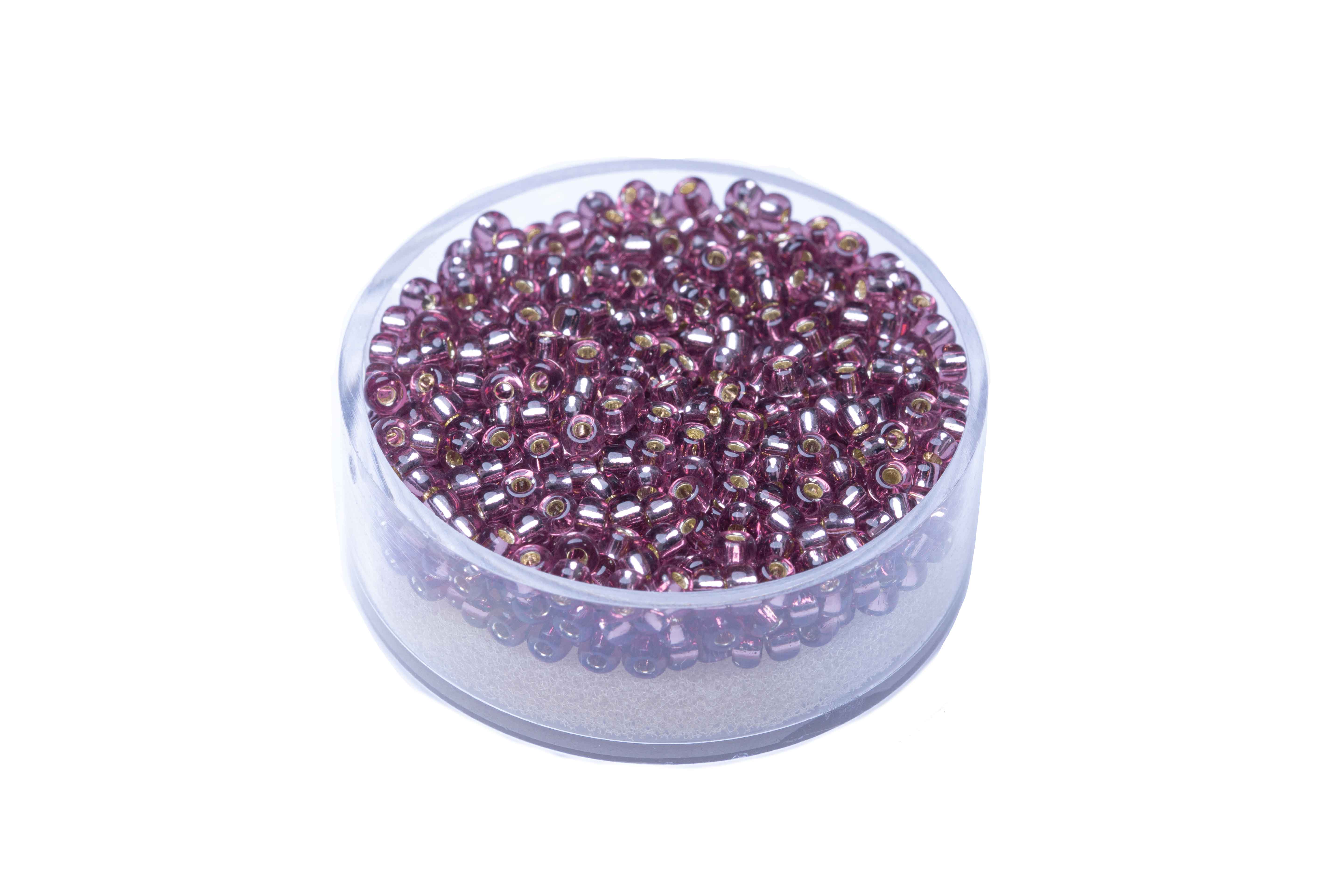 Japanische Miyuki Rocailles Silbereinzug light amethyst 2,5mm 12g