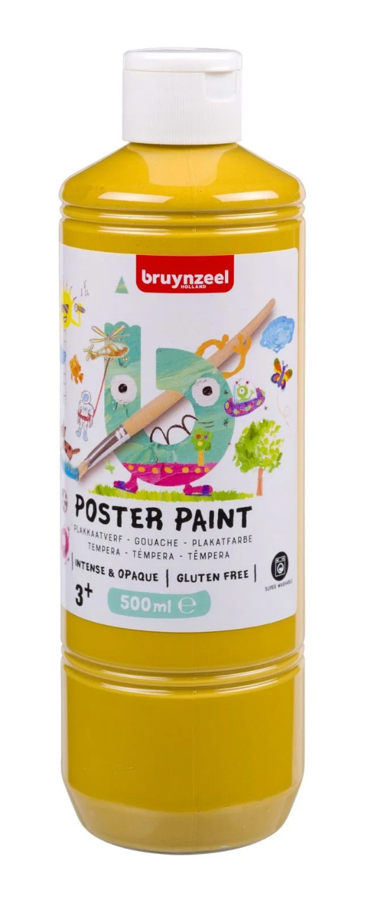 Bruynzeel Gouache Plakatfarbe GELBOCKER 500ml Bruynzeel Gouache Plakatfarbe GELBOCKER 500ml